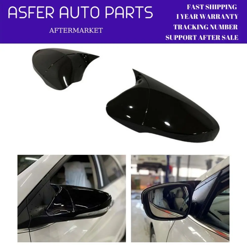 Batman Bat Mirror Cover for Hyundai i30 Piano Black 2011-2017 high quality reasonable price