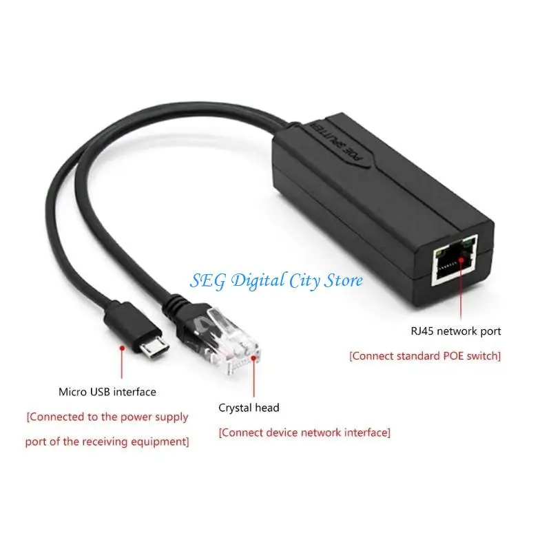 

U75B Highly Speed Data Transfer USB POE Splitter For Enhances Device Performances