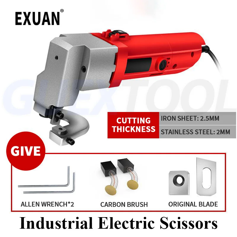 

Industrial Electric Scissors 580W Electric Sheet Metal Shear Snip For Cutting Iron Soft Steel Plates 2.5mm Cutting Metal Board