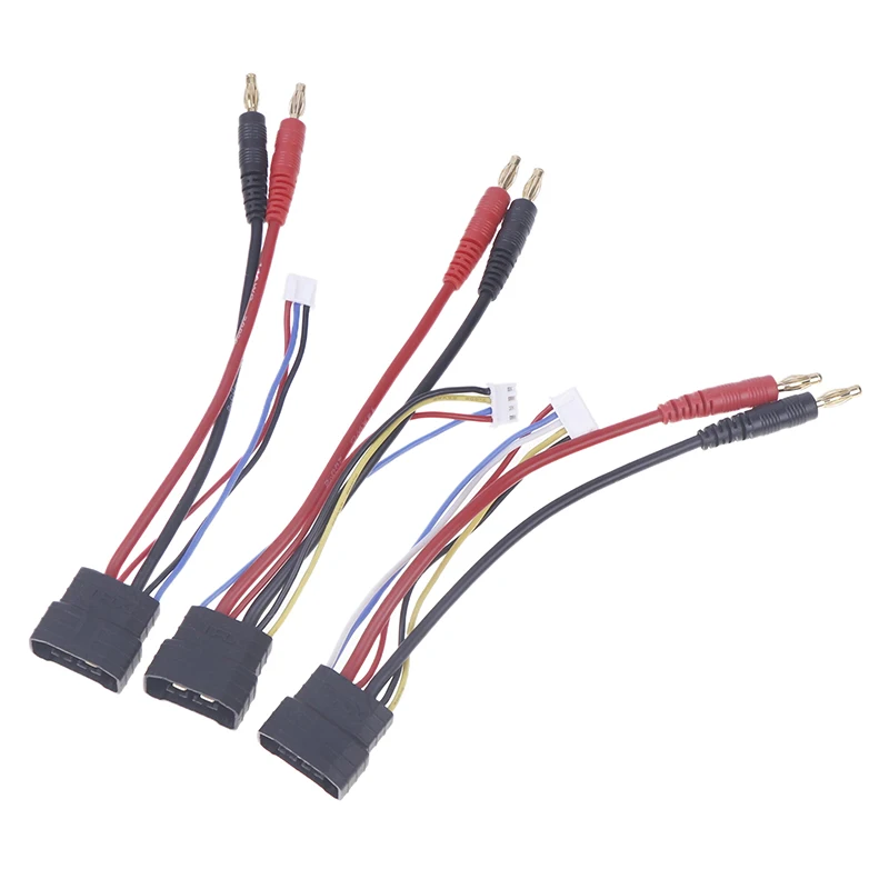 Effizientes TRX-ID-Stecker-kompatibles Ladekabel: 4S/3S/2S Lipo-Akku-Kugel-Anschluss und 4-mm-Bananenstecker für RC-Cars