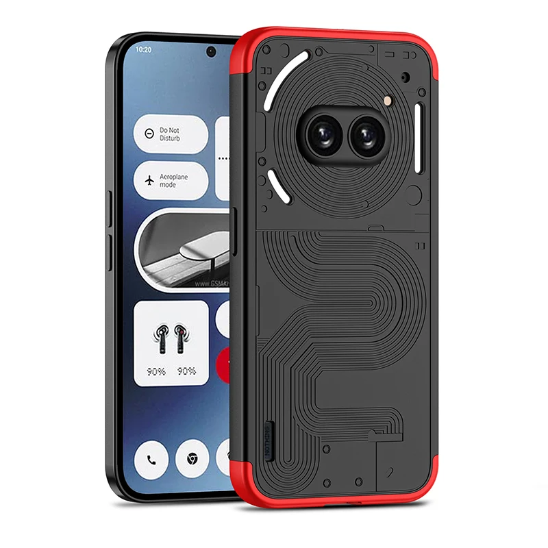 For Nothing Phone (2a) 2A Case GKK Hard PC Shockproof 360 Full Protection Three-stage Combination Cover for NothingPhone 2a