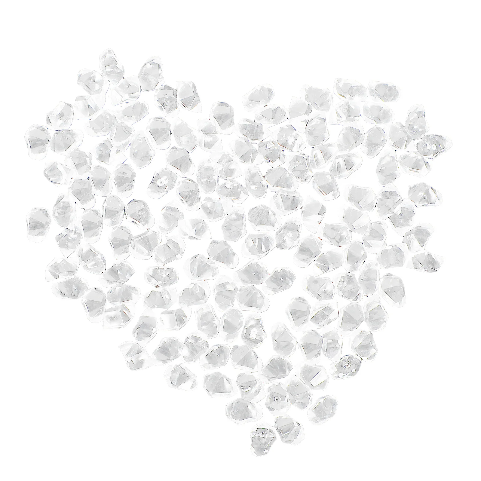 

1Set of Acrylic Simulation Ice Cubes Irregular Design Transparent Fake Ice Cubes for Home Shop Restaurant Decoration