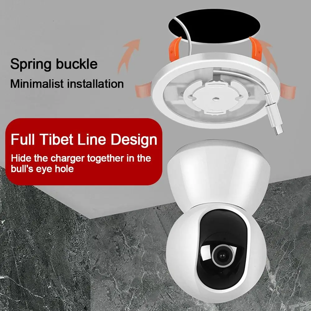 Snap-on Camera Supporting Holder Wall Mounted Space-saving CCTV Monitoring Bracket Surveillance Mount Shelf