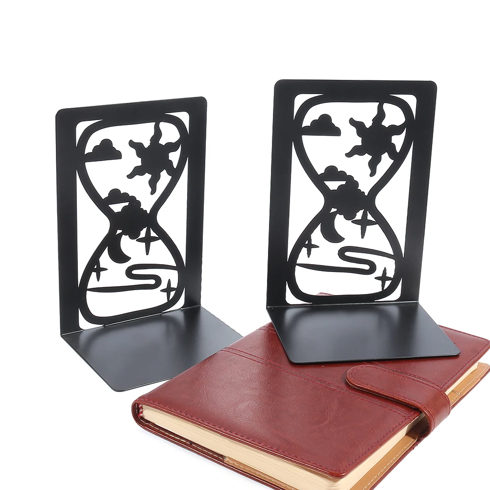 Imagem -03 - Ampulheta Escalada Árvore Livro Termina Estante do Livro Rack de Ferro Bookends Home Desk Papelaria Estilo Pesado Pcs