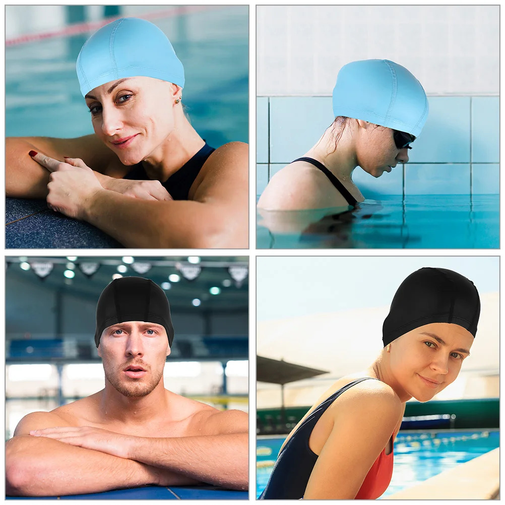 

2 Pcs Swimming Cap Large for Women Hat Beach Swiming Cloth Waterproof and Adult