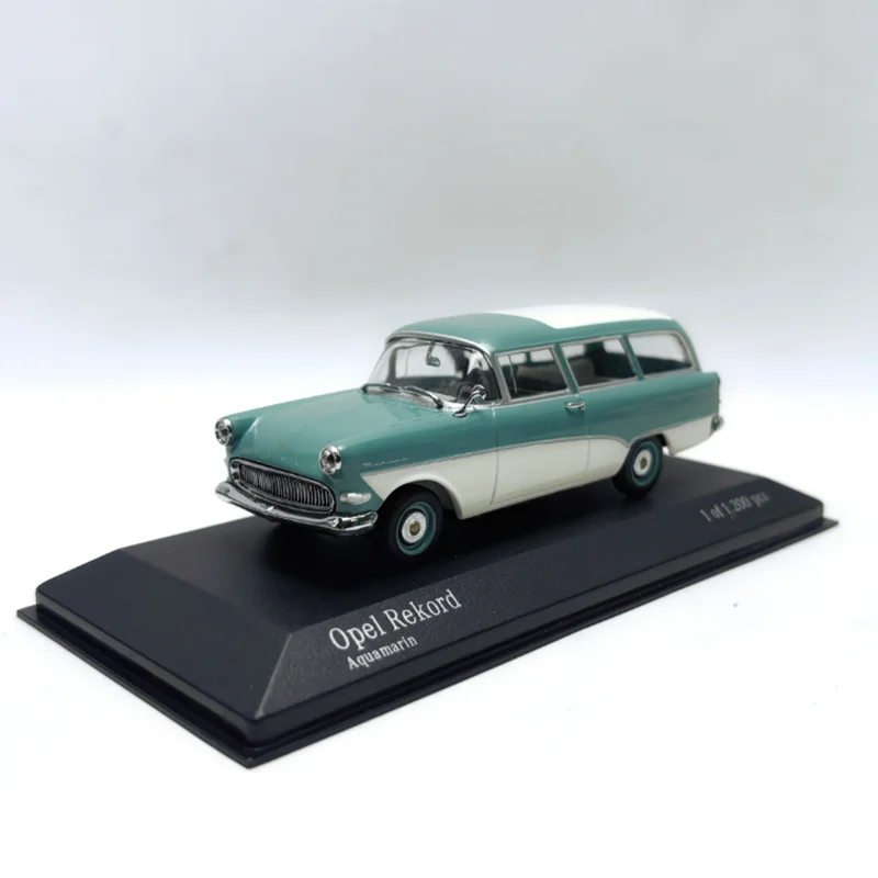 

Minichamps Diecast 1:43 Scale Opel Rekord P1 Vintage Car Alloy Simulation Car Model Adult Collection Decoration Gift Display