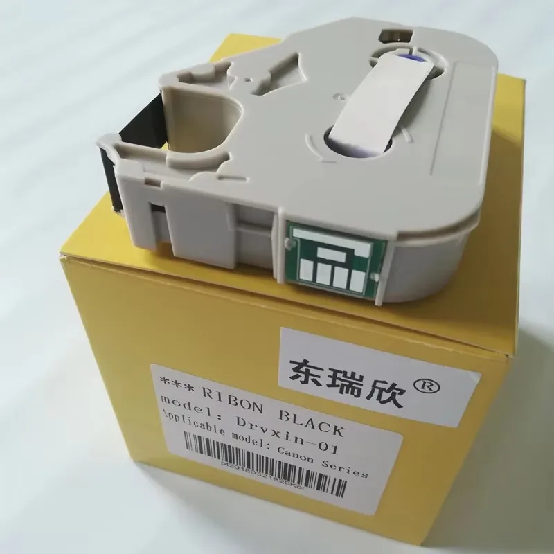 10PCS Ink Ribbon Cassette MK-RS100B(3604B001) Cartridges Compatible TM-RC03BK For Wire Marker Machine Tube Printer mk1500,m-1pro