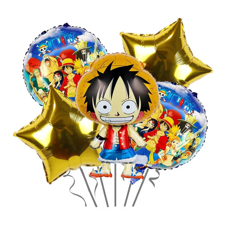 One Piece Birthday Balloons Set Balloon Suit Luffy Foil Ballon