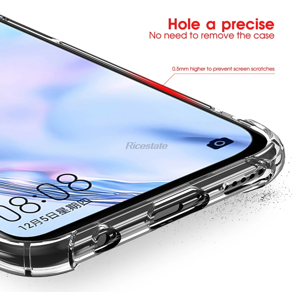 Airbag Drop-proof Case For Huawei P40 Lite Shockproof Cover P40 Lite L21 L01 Protective Funda Nova 6 SE Nova 7i Silicone Case