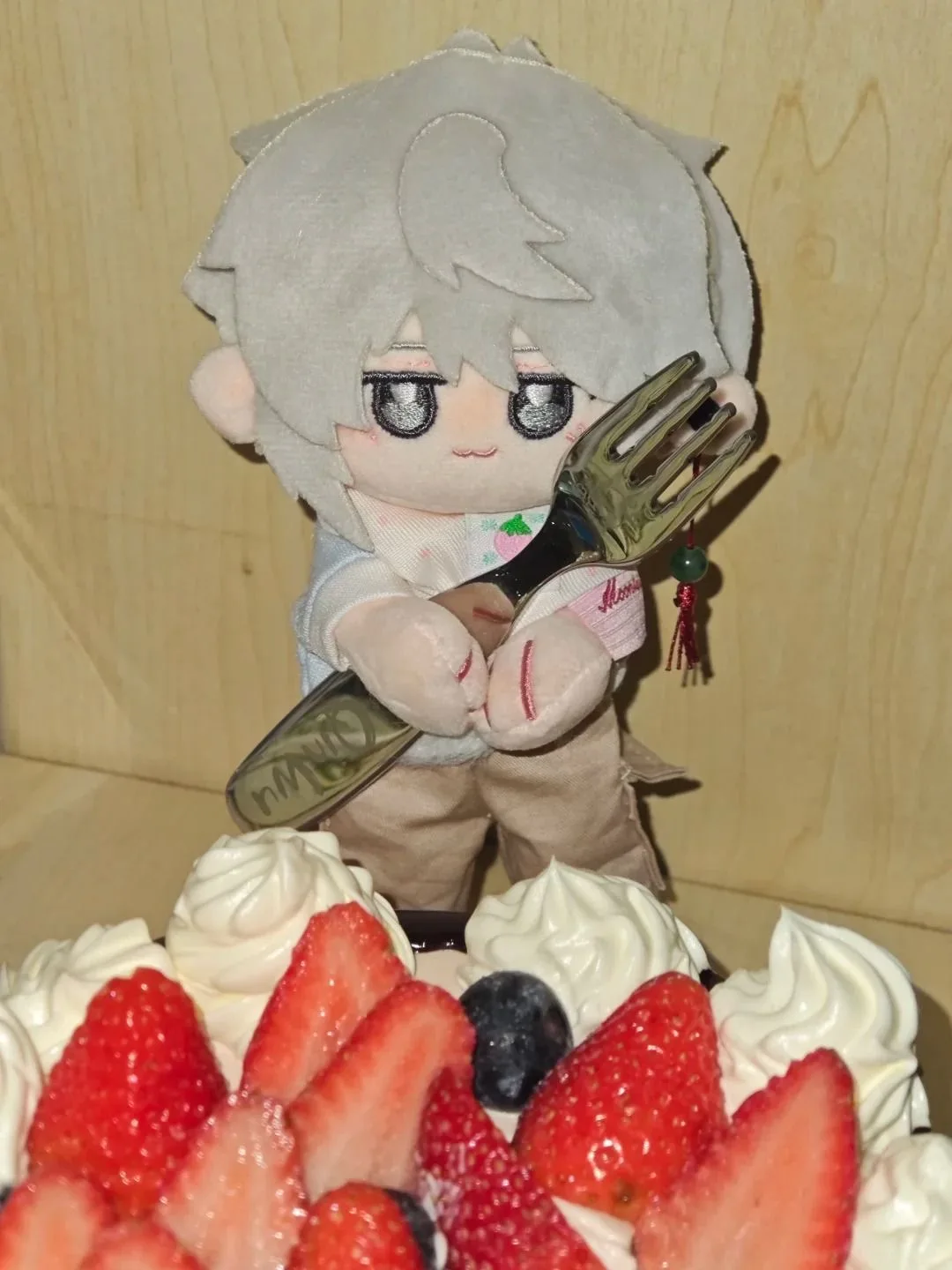 

In 2026, the new Qin Wu cosplay attribute 10cm Nunu cotton doll with the same peripheral gift pendant will be launched