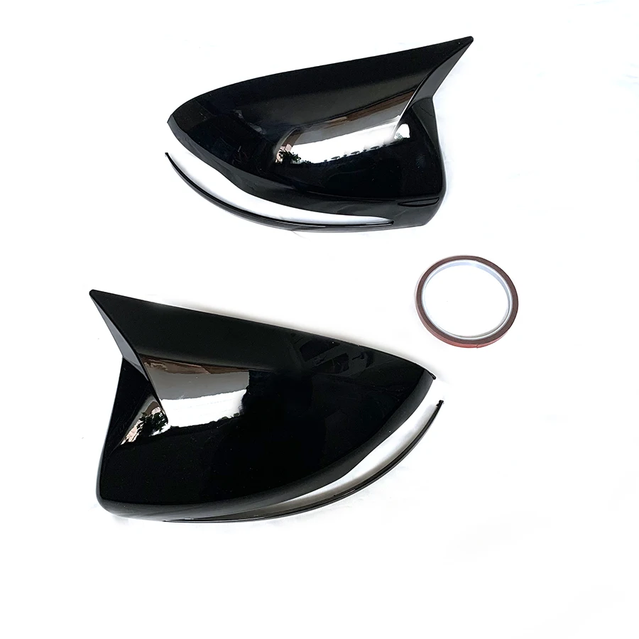 Glossy Black Door Side Wing Rearview Mirror Cover For Mercedes Benz C Class W205 Replacement W213 W222 GLC W253