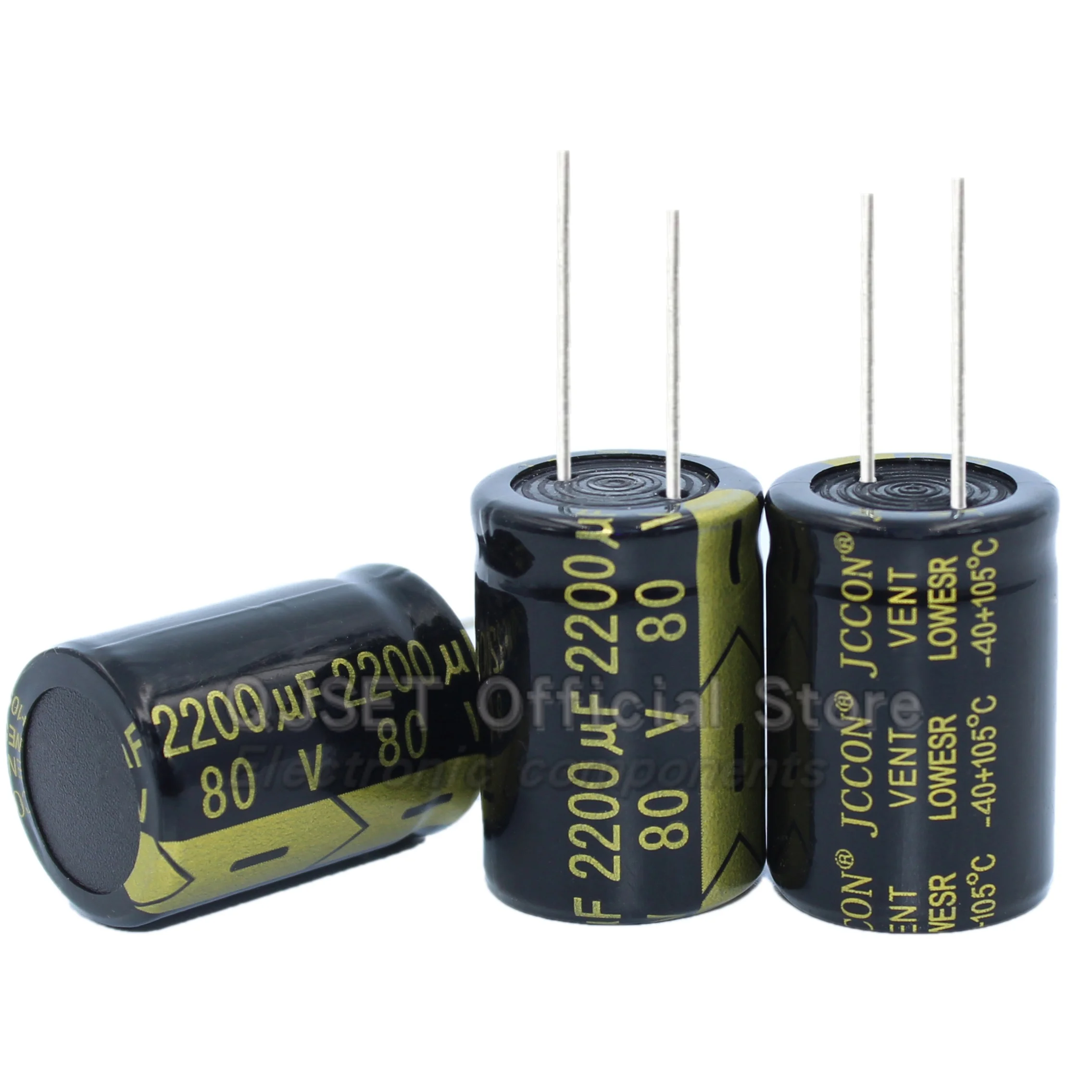 JCCON 커패시터 63V 47 100uF 220uF 470uF 680uF 1000uF 4700uF 2200uF 80V 전원 어댑터 고주파 저저항 커패시터