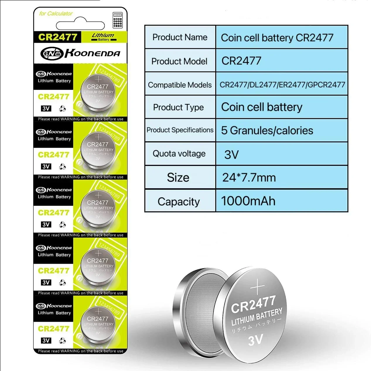 Cr2477 3V Knoopcel Lithium Batterij Voor Gewicht Schaal Moederbord Thermometer Cr 2477 Dl2477 Ecr2477 Kcr2477 Muntcel