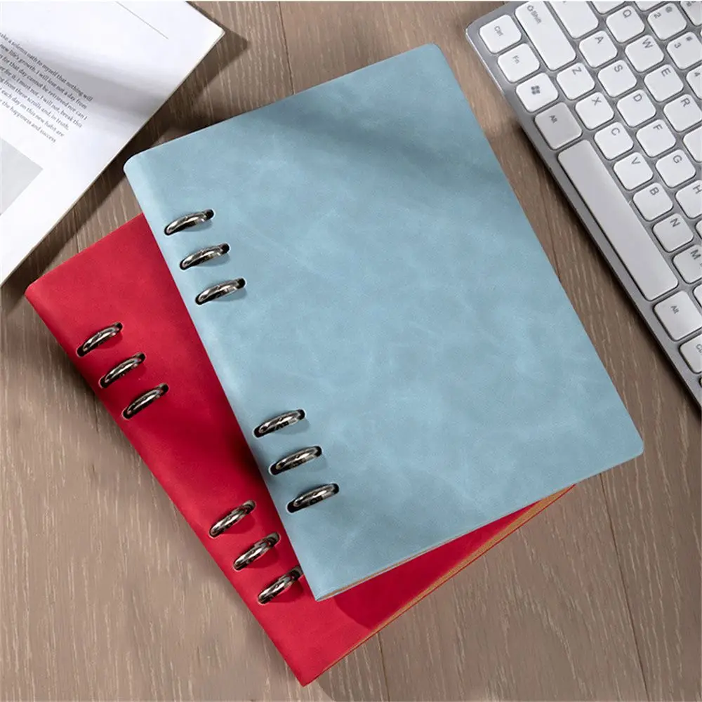 Diário agenda 6 buracos bobina caderno cadernos pasta espiral caderno folhas soltas caderno diário planejador semanal diário