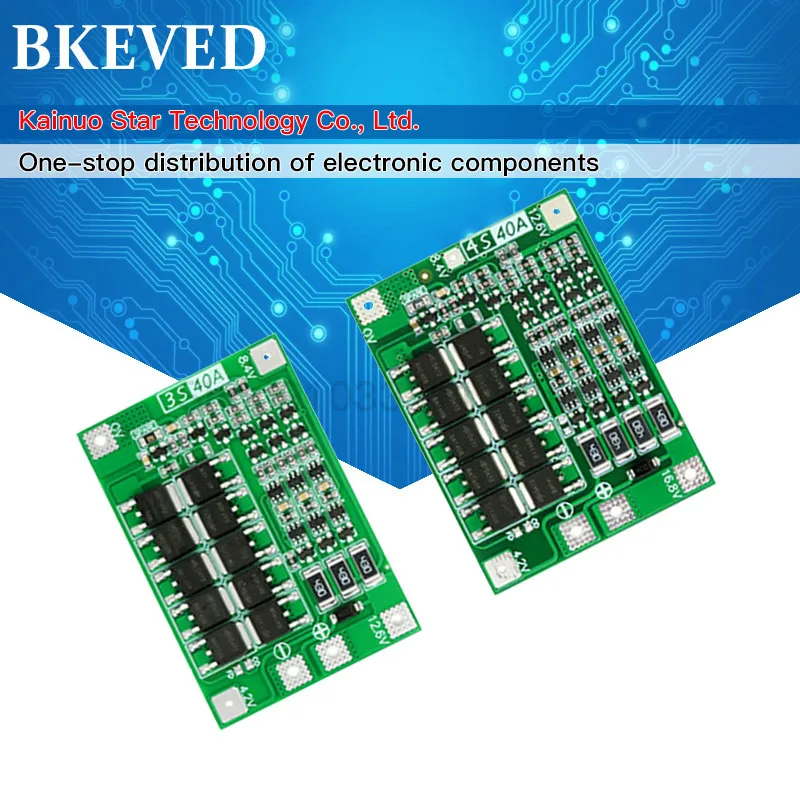 3S/4S 40A 60A Li-ion Lithium Battery Charger Protection Board 18650 BMS For Drill Motor 11.1V 12.6V/14.8V 16.8V Enhance/Balance