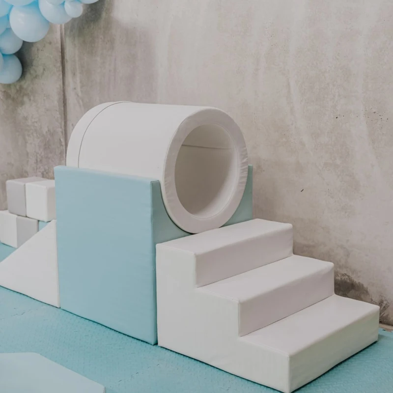 

Крытый белый мягкий игровой туннель-альпинист для детей, уличная игровая площадка, сенсорный туннель для ползания, набор игровых площадок, оборудование для вечеринки