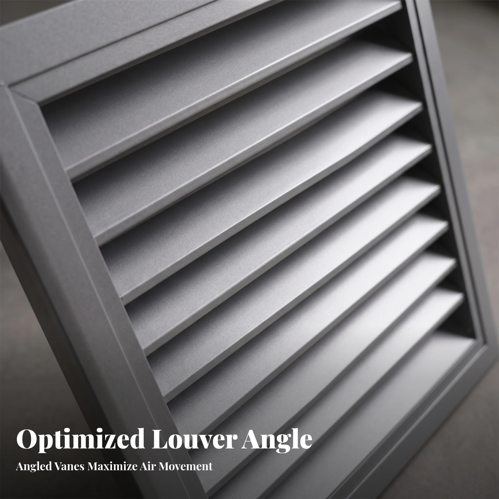 Louvered Ventilation Grille Weather-Resistant Aluminum Vent Cover Wall Ventilation Grille Sturdy Louvered Vent Easy to Install