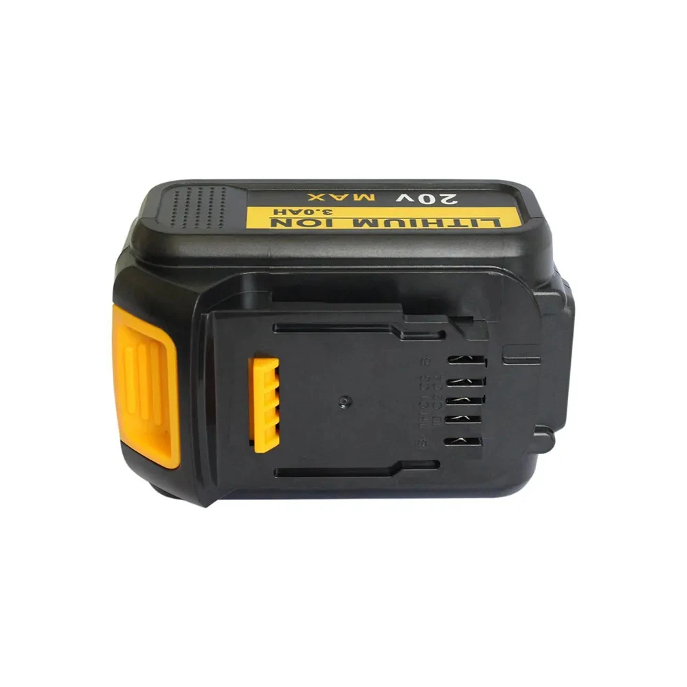 2PCS 18V Battery 6.0Ah Replacement Battery with Charger For Dewalt DCB200 Rechargeable Power Tool Battery DCB206 DCB207 DCB204