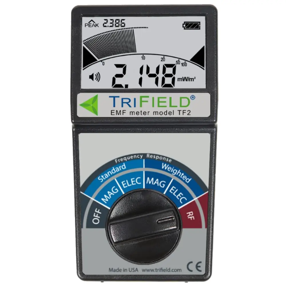 TF2 EMF Meter – 3-in-1 Magnetic, Electric & RF Detector, Made in USA. Free US support for all EMF testing questions