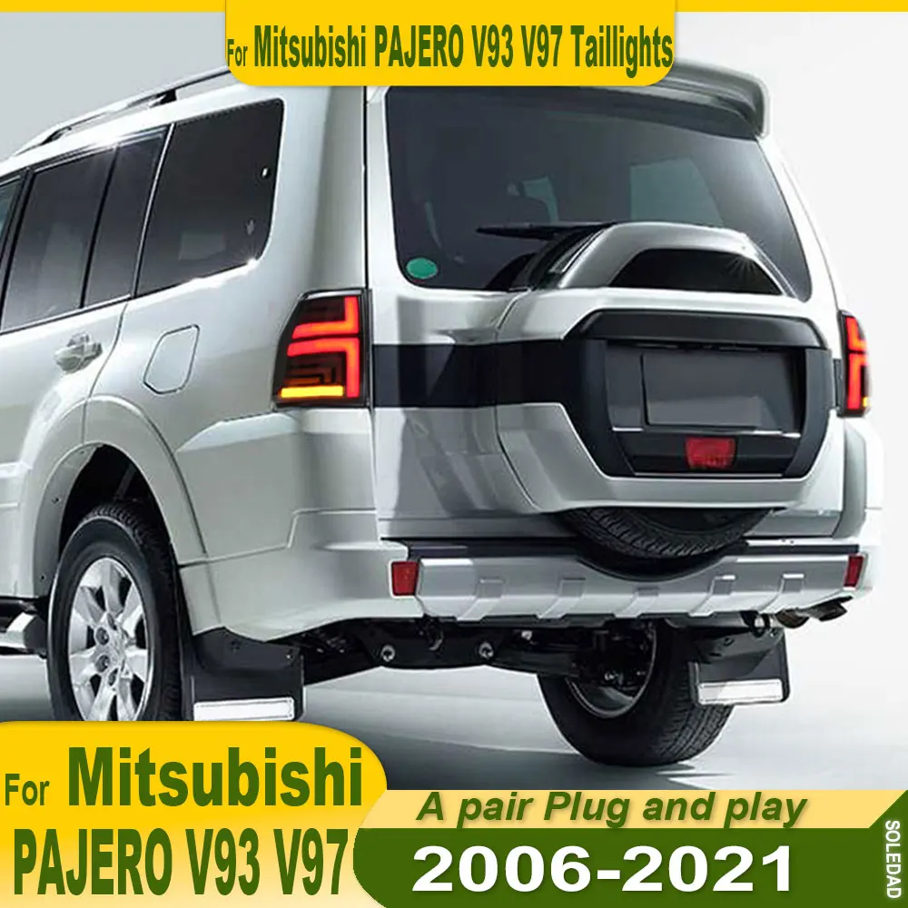 

Автомобиль для Mitsubishi Pajero V93 V97 V98, светодиодные задние фонари, модернизированный задний фонарь в сборе, 2006-2020, автоаксессуары, указатель поворота, тормоз