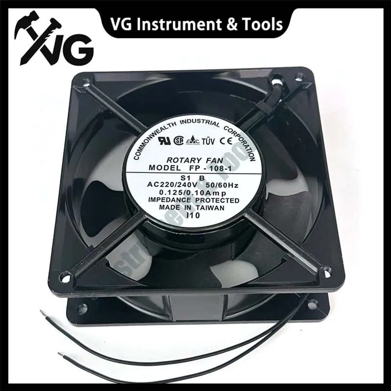 New For FP-108-1 AC 220V/240V 0.125A 120x120x38mm Server Cooling Fan