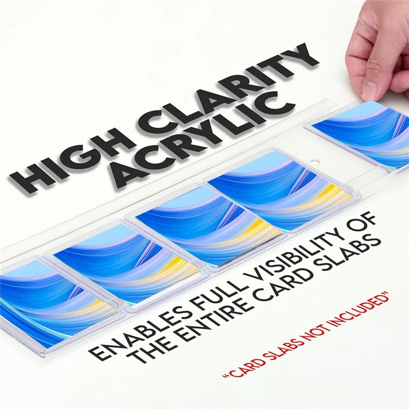 رف تخزين جداري من الأكريليك GYTB، عرض بطاقات التداول المثبتة على الحائط، إطار أكريليك، عرض البطاقة الرياضية #1