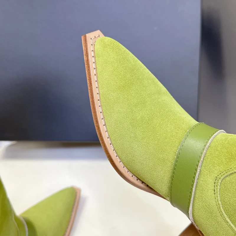 أحذية الثلوج الدافئة أحدث الخريف الشتاء نمط كسول نمط مشبك نمط كتلة كعب الأحذية قبعات رعاة البقر الغربية الأحذية عطلة الثلوج رحلة الثلوج