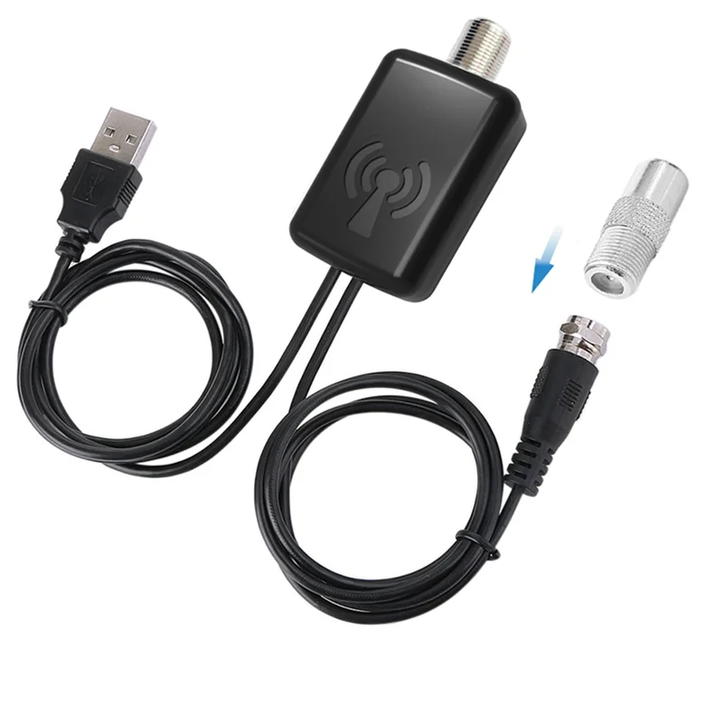 FULL-3X HDTV 空中アンプ信号ブースター TV HDTV アンテナ USB 電源キット付き