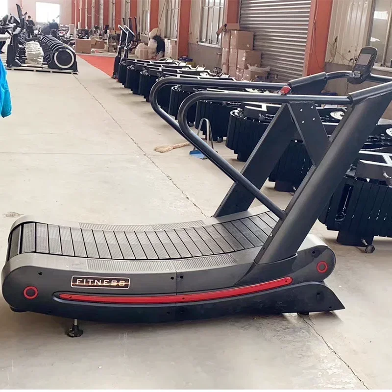 Professional Commercial Mechanical Magnet Resistance Self Generating Unpowered Curve Treadmill