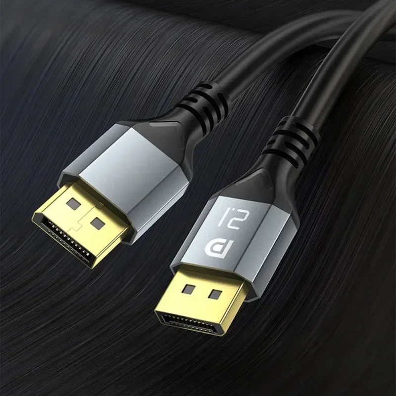 2.1 Cable 16K DP Cable 8K 120Hz 4K 240Hz Ultra HD Video Audio Cable for Laptop TV Xbox Projector Monitor