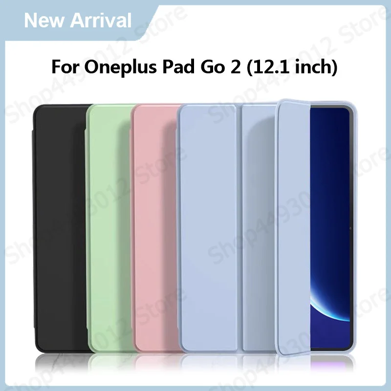 Funda For Oneplus Pad Go 2 Case 12.1 inch PU Leather Soft Back Stand Tablet Shell For Coque Oneplus Pad Go 2 2025 Case 12.1