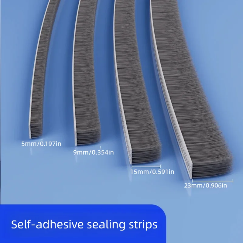 Door Gap Sealing Strips Tape Glass Doors Aluminum Alloy Doors And Windows Sliding Windows Screens Gaps Self-Adhesive Windows
