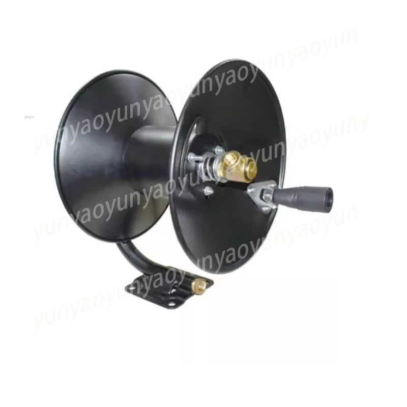 

Hand Crank High Pressure Hose Reel 30M, Mini Industrial Reel for Hydraulic Air Water Hose, Workshop Portable Storage