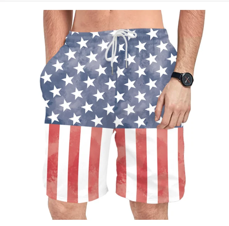 3D Independence Day Print Clothing Fashion Men Women Shorts Plus Size S-7XL Streetwear Pants Cargo Shorts Men Basketball Summer