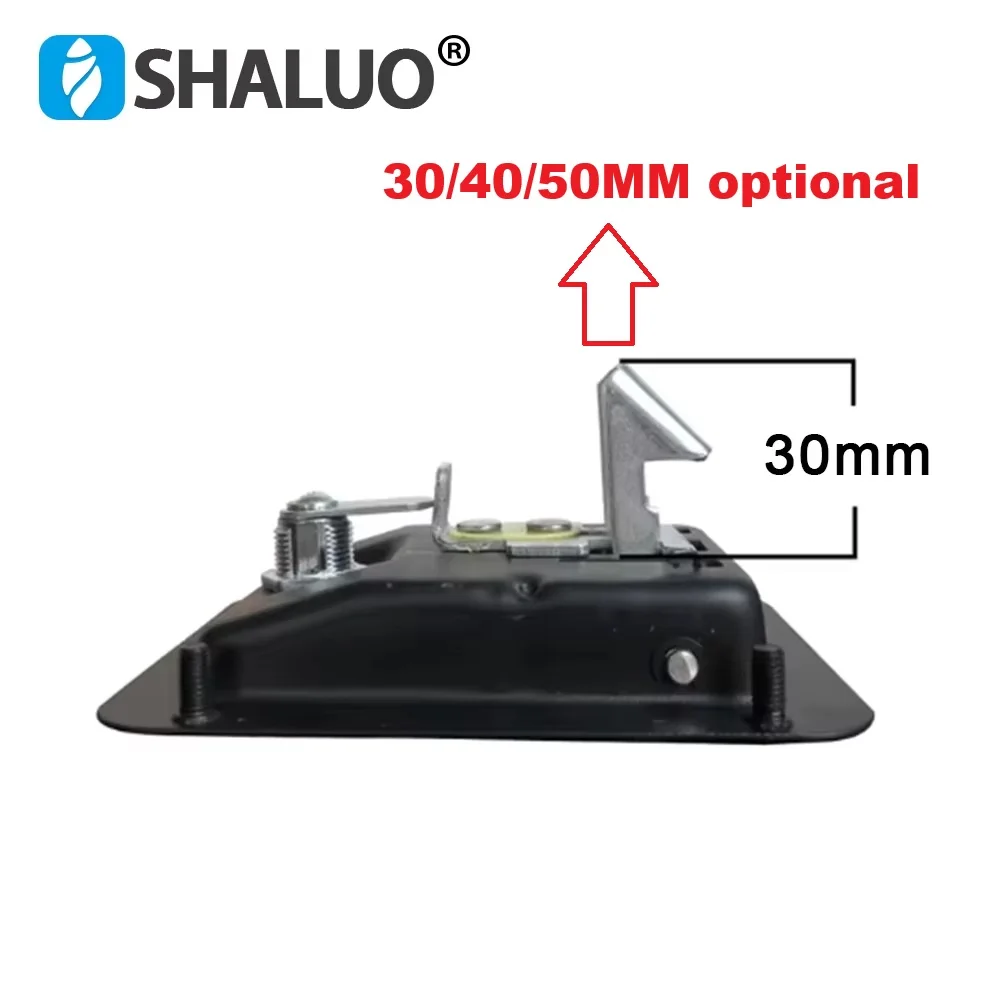 Black Silent Box Diesel Generator Set Door Panel Lock With Key For Equipment Electric Genset Parts 30MM 400MM 50MM sizes