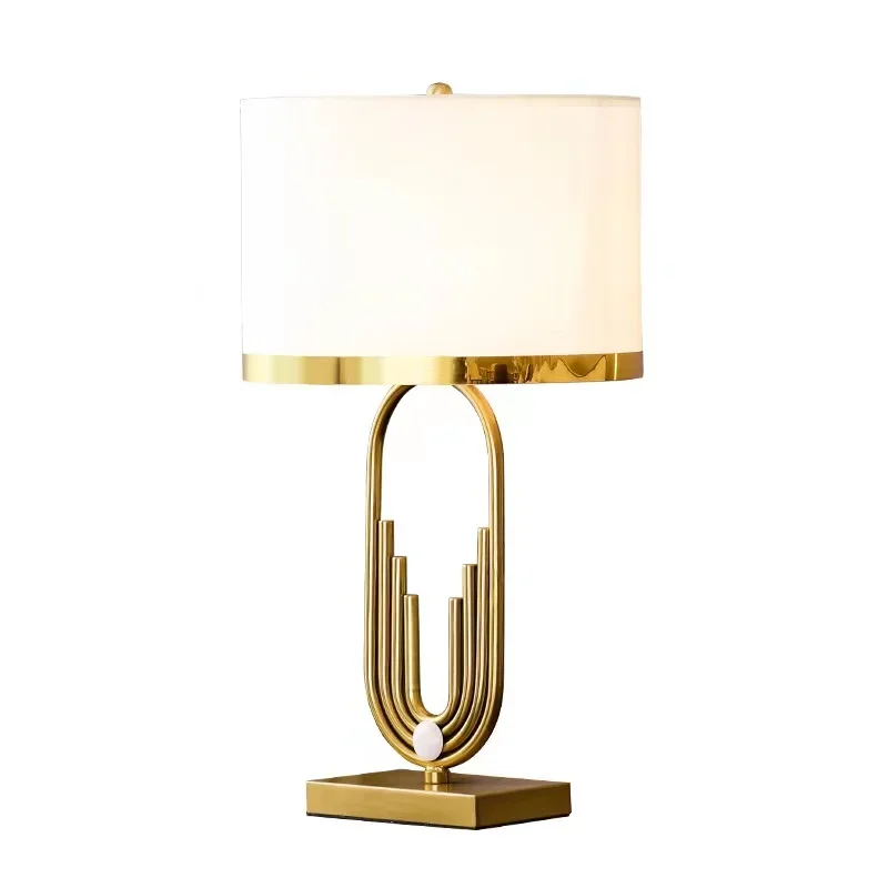 New Postmodern Simple Living Room Personality Model Room Back Concave Hotel Bedroom Study Yunshi Luxury Table Lamp