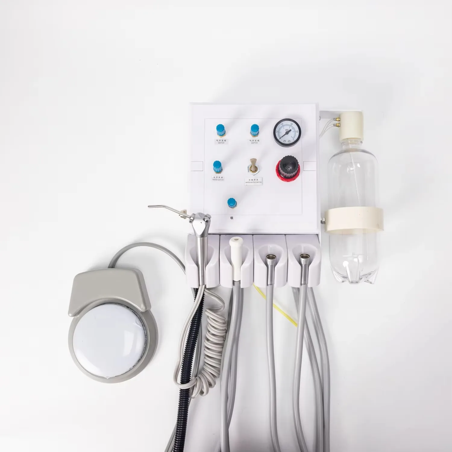 Denta Equipment Wall-Mounted Portable Denta Turbine Unit Suction Machine Work With Air Compressor