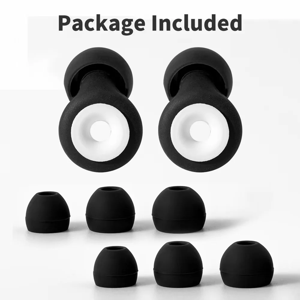

1 Pair Soft Silicone Noise Cancelling Earplugs Anti-noise Earplug For Concerts Sleeping Swimming Reusable Waterproof Ear Plugs