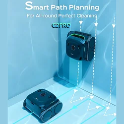 Robotic Pool Cleaners WYBOT C2PRO Pool Vacuum Robot with App Control Up to 180mins Dual-layer Filtration Scheduled Cleaning