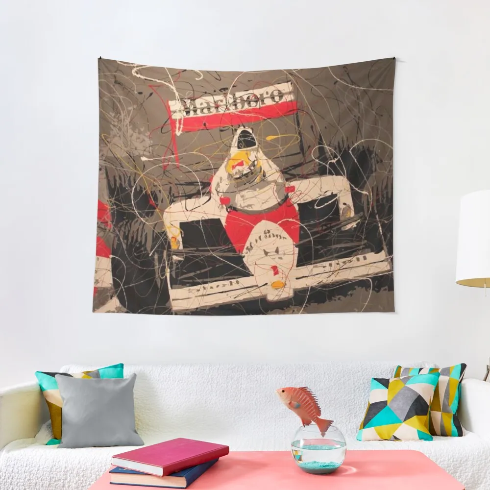 

Ayrton Senna Art Tapestry Wall Art Luxury Living Room Decoration Tapestry