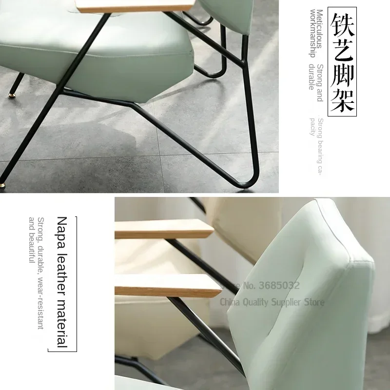 Simple Modern Leisure Chair, Cafe Iron Sofa Chair, Tea Shop Western Restaurant Seat, Reception Negotiation Chair, Bistro Seating