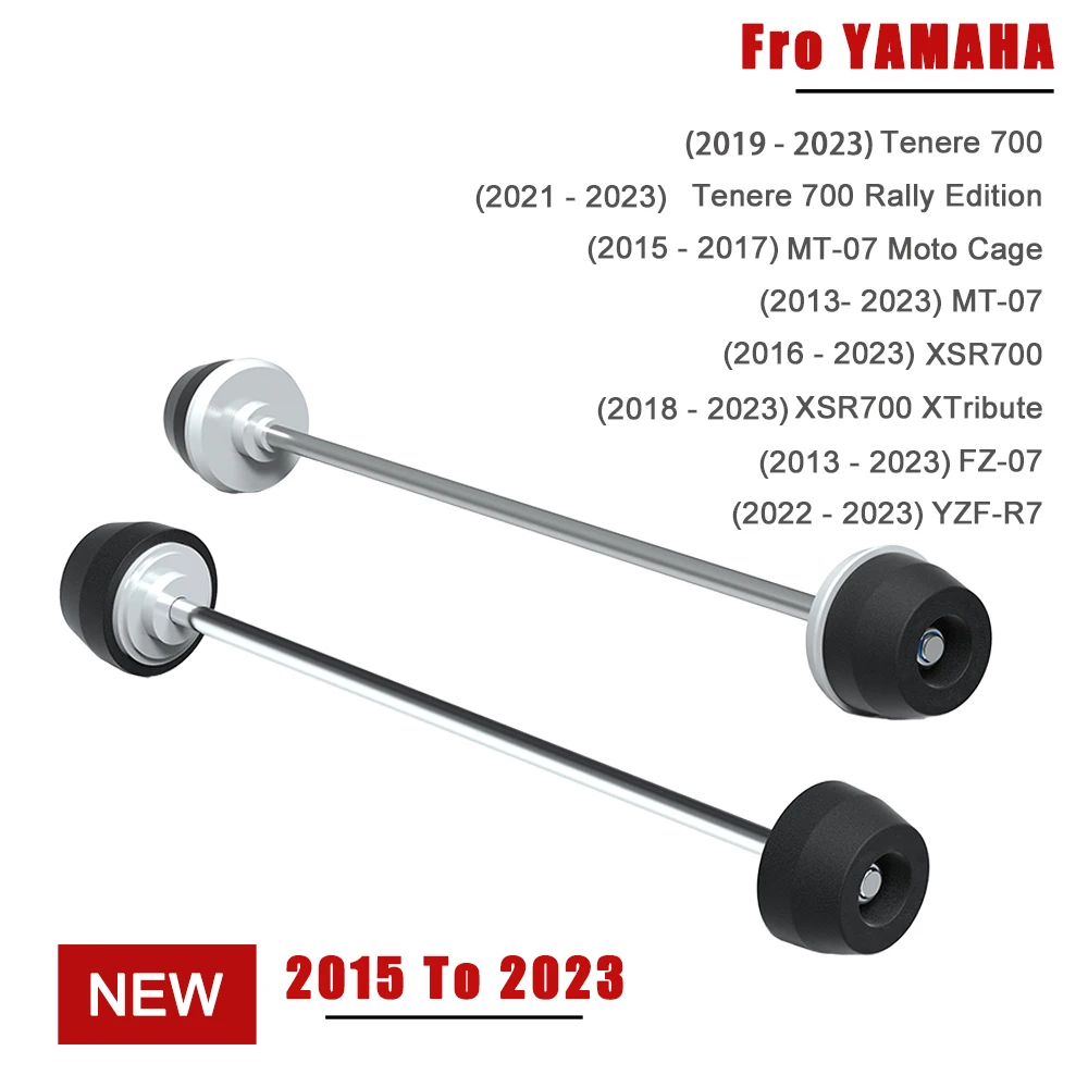 

XSR700 & XSR700 XTribute 2013-2023 Anti-collision Slider Accessories For YAMAHA Motorcycle Front Rear Axle Fork Crash Slider
