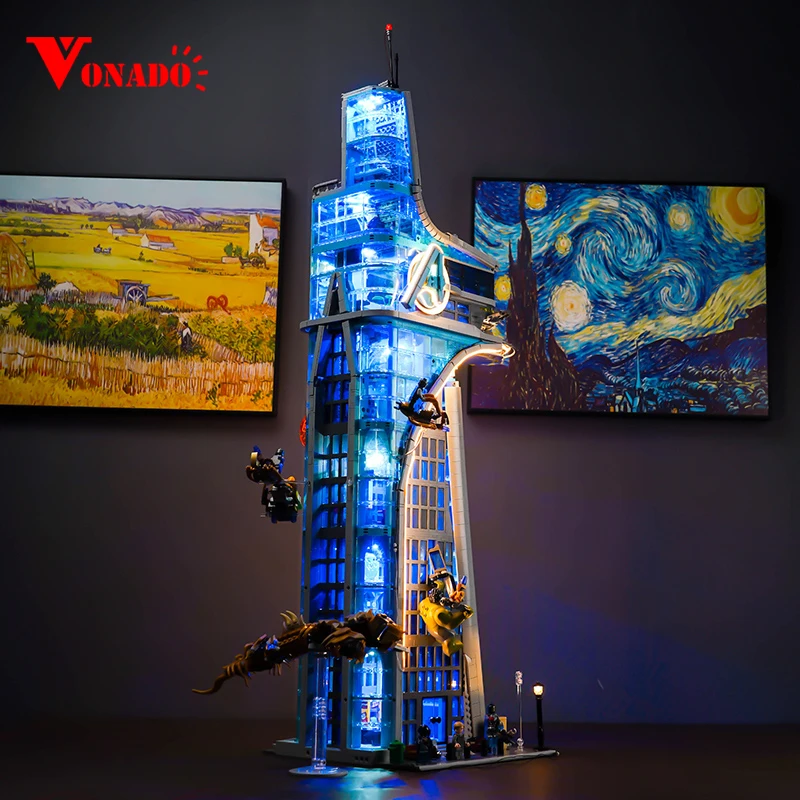 

Vonado LED light 76269 set is suitable for Avengers Tower building blocks (including lighting accessories only)