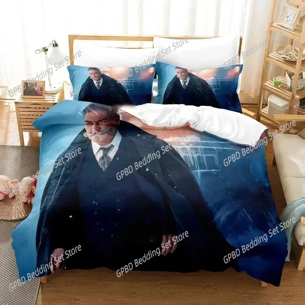 Movie Murder on the Orient Express Comfortable Duvet Quilt Cover Pillowcase Bedding Set Children Bedroom Decoration Home Textile