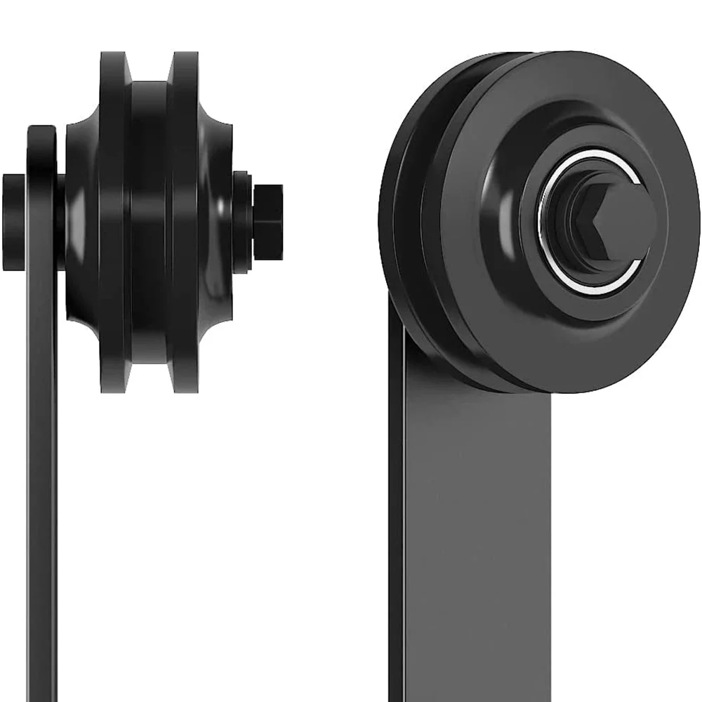 LWZH Sliding Barn Door Hardware Roller Set I Shape Hanger Only Rollers Hardware J-shaped Hangers Rollers 2pcs