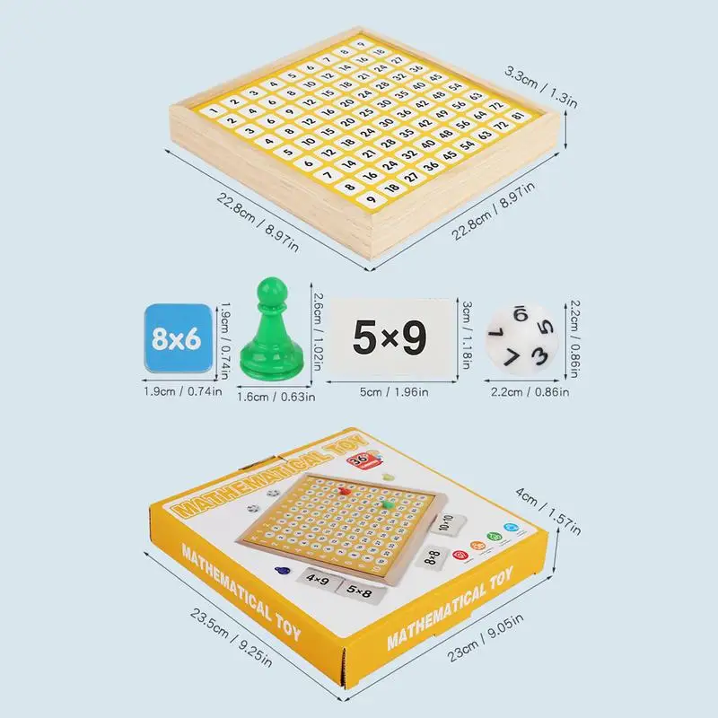 Multiplication Board For Kids Hundred Math Magnetic Toys Board Homeschool Supplies Preschool Learning Activities Educational