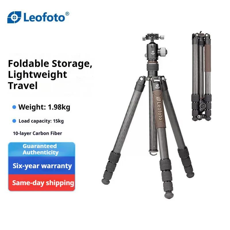 

Leofoto LX-324CT+XB-38 Carbon Fiber Tripod with Dual Panoramic Ball Head Kit - Reversible Professional Photography & Videograph