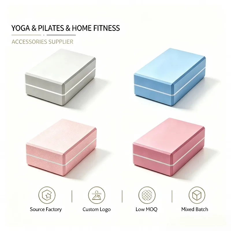 YTYINLow MOQ Yoga Block High Density EVA Environmental Fitness Practice Leg Press Stretch Yoga Block Premium Practice Block Foa