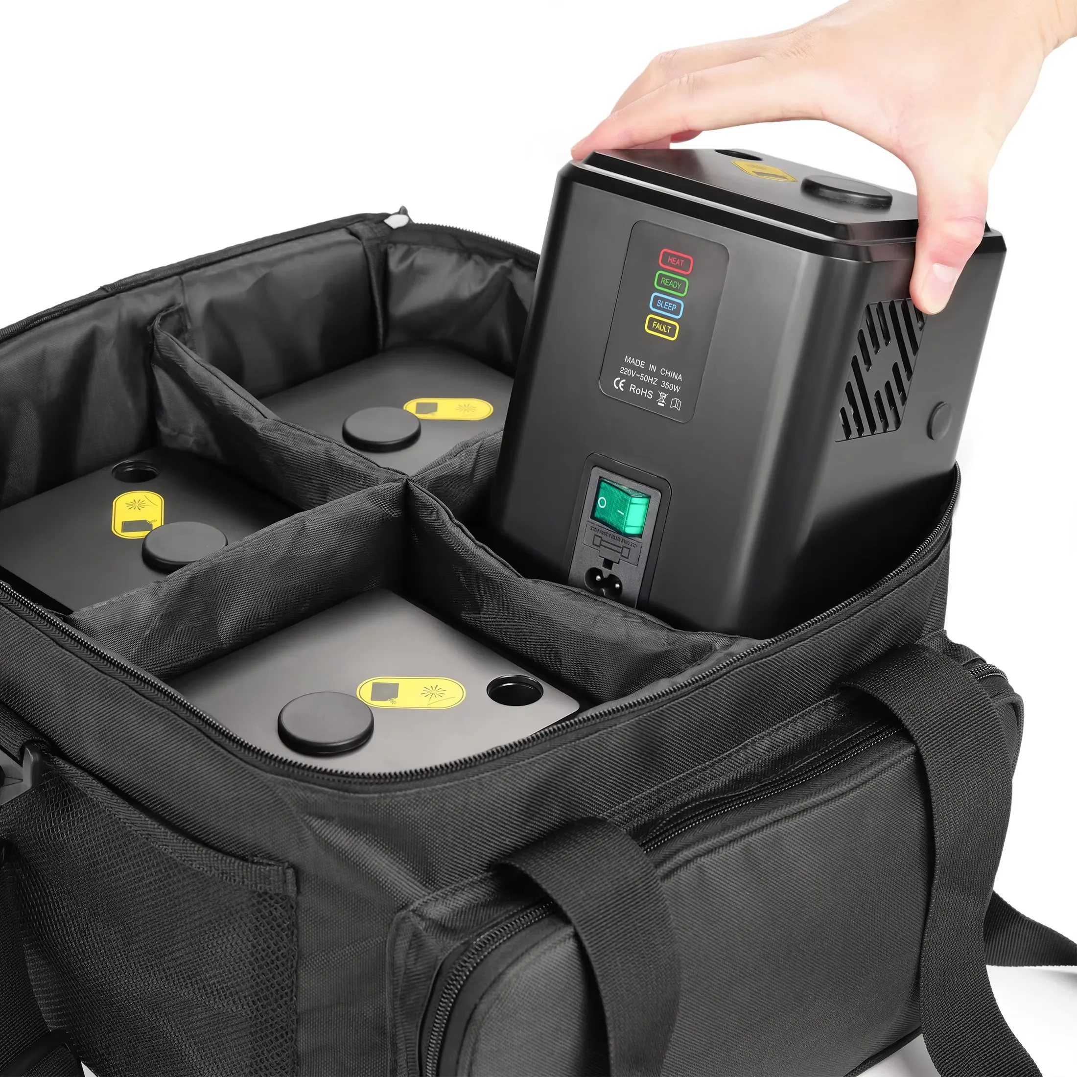 4PACK 350W Mini Cold Spark Machine With Portable Bags Remote Control Electronic DJ Stage Equipment For Wedding Party Events