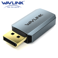 WAVLINK 4K DisplayPort to HDMI Adapter Converter Male to Female Compact Mini Active Adapter 4K/2K@60Hz for AMD, Dell, HP, Lenovo